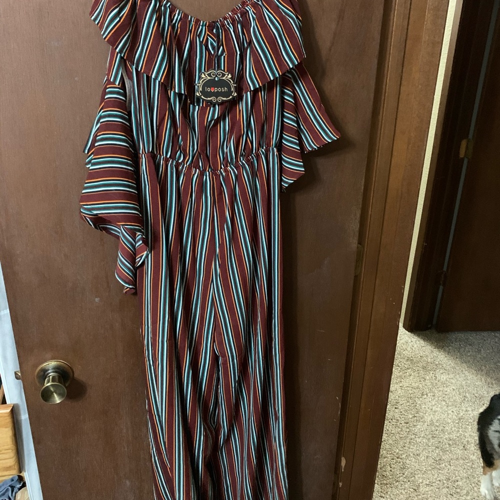 Off the shoulder jumpsuit size medium